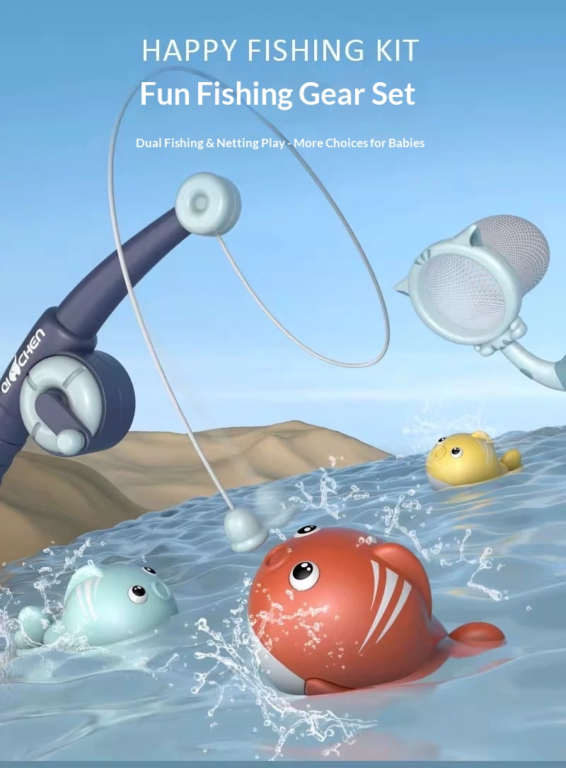Gioco di pesca magnetico per bambini set educativo da bagno_voghion.com