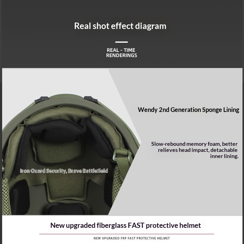 Fiberglass Tactical Helmet Wendy Suspension For Special Forces_voghion.com
