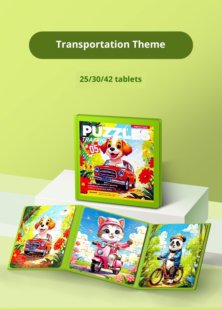 Magnetisches Lernpuzzle Für Kinder Von 3 Bis 6 Jahren_voghion.com