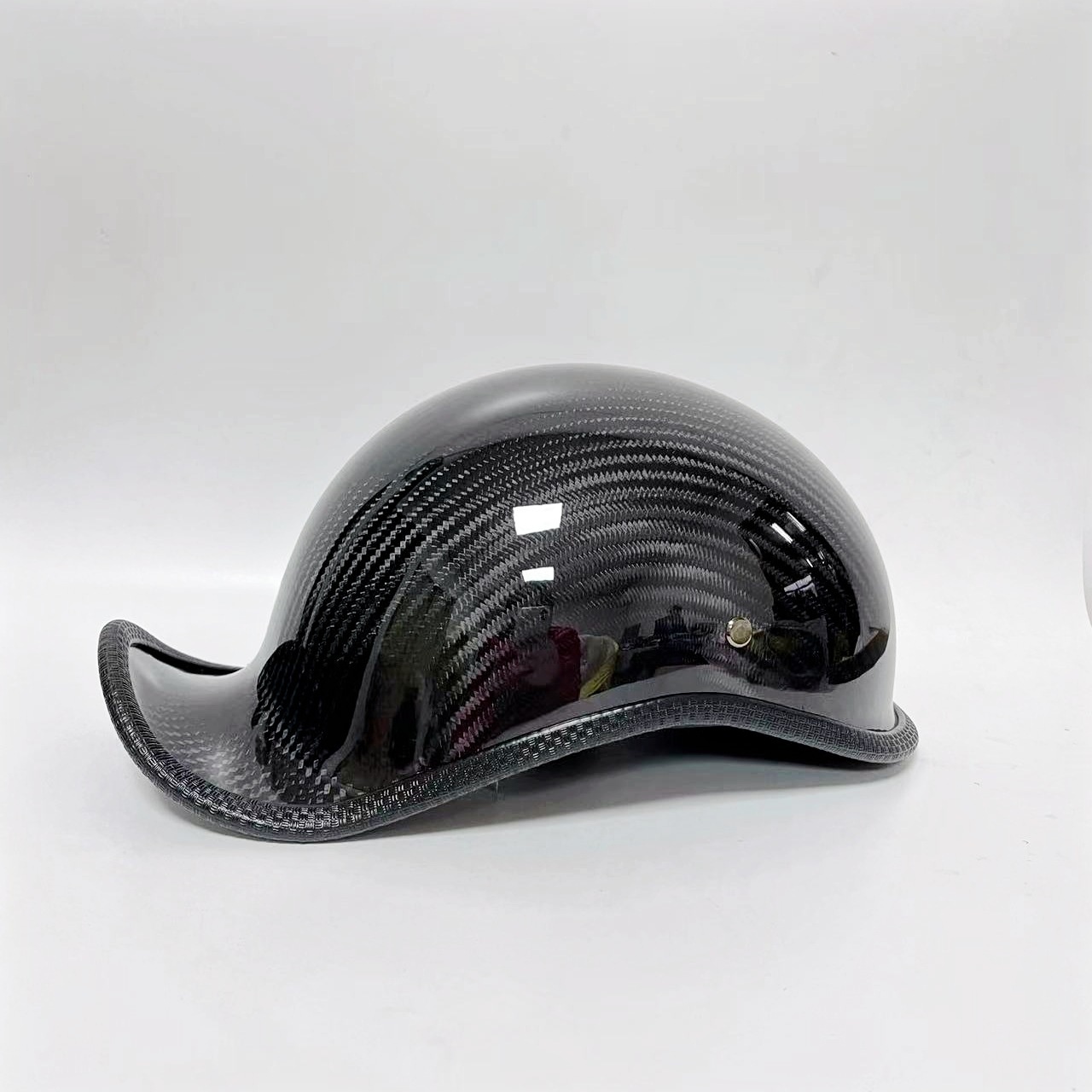 Retro Carbonfaser Halbschalenhelm Für Motorrad Und Roller_voghion.com