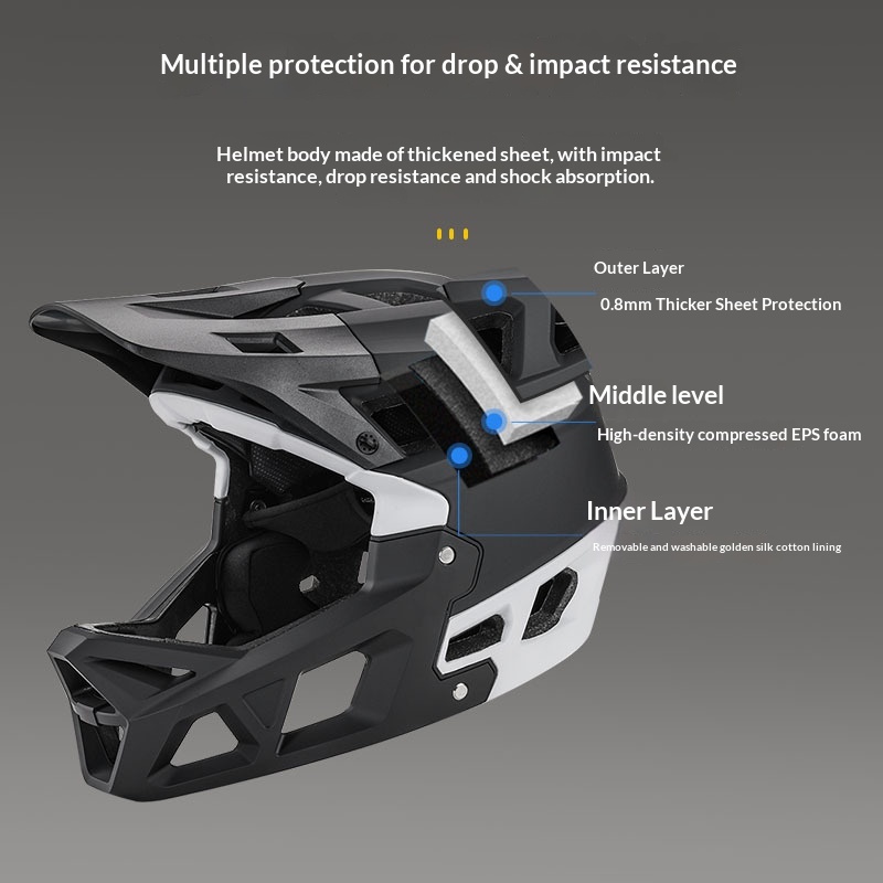 Casco integral para adultos para ciclismo de montaña, todoterreno, de competición y descenso, venta al por mayor._voghion.com