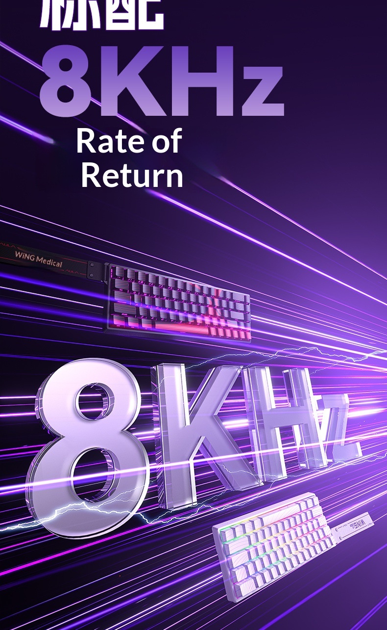 Teclado com interruptor magnético e gravação lateral, mecânico e personalizável, ideal para jogos de eSports em tempo real, FPS, Valorant e CS._voghion.com