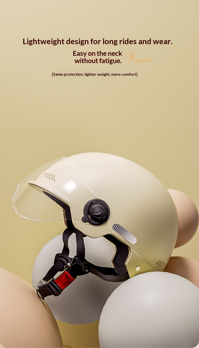 Safety Helmet For Electric Motorcycle And Scooter Unisex Design_voghion.com