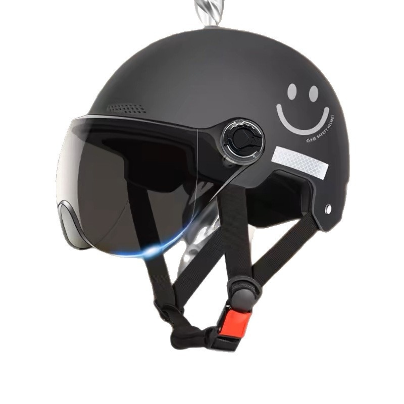 Monopattino elettrico certificato 3C per donne, casco da moto traspirante con protezione solare estiva, adatto a tutte le stagioni._voghion.com