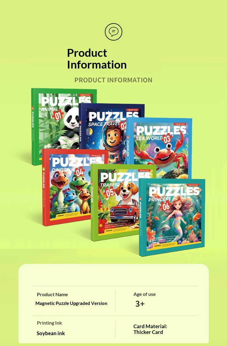 Magnetisches Lernpuzzle Für Kinder Von 3 Bis 6 Jahren_voghion.com