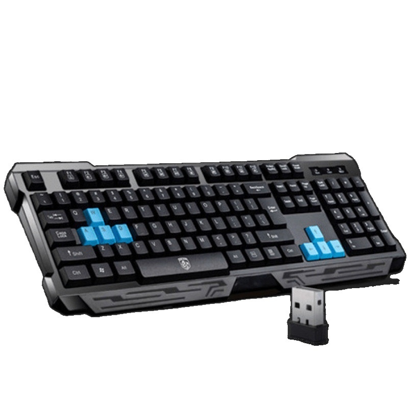 Tastiera wireless per computer Deyilong con sensazione meccanica, batteria silenziosa a basso rumore, per uso domestico_voghion.com