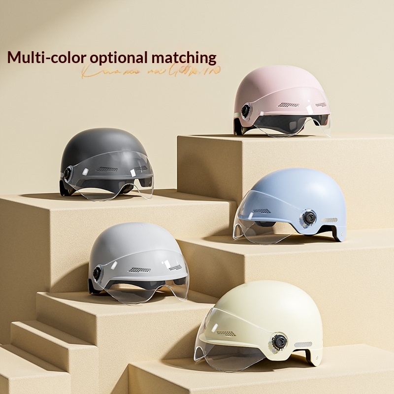 New National Standard 3C Certified Vehicle Helmet For Men And Women, Electric Motorcycle Summer Riding Safety Helmet,_voghion.com