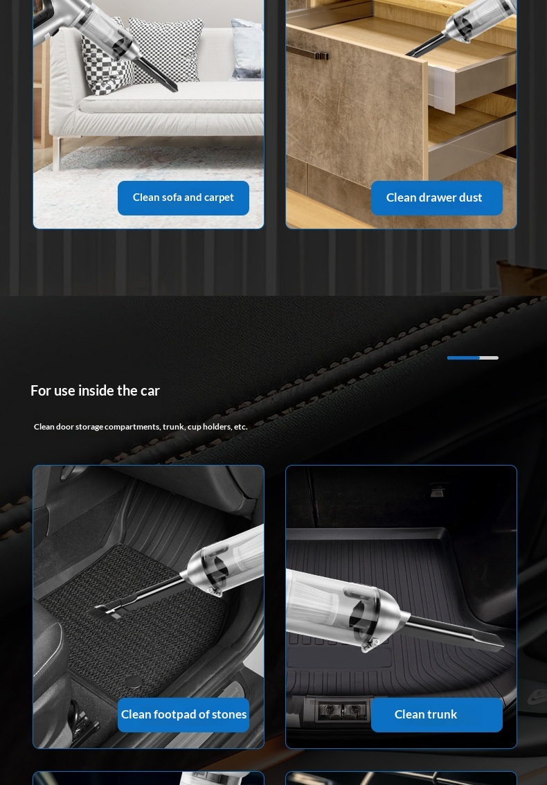 Wireless Portable Handheld Car Vacuum Cleaner For Deep Cleaning_voghion.com