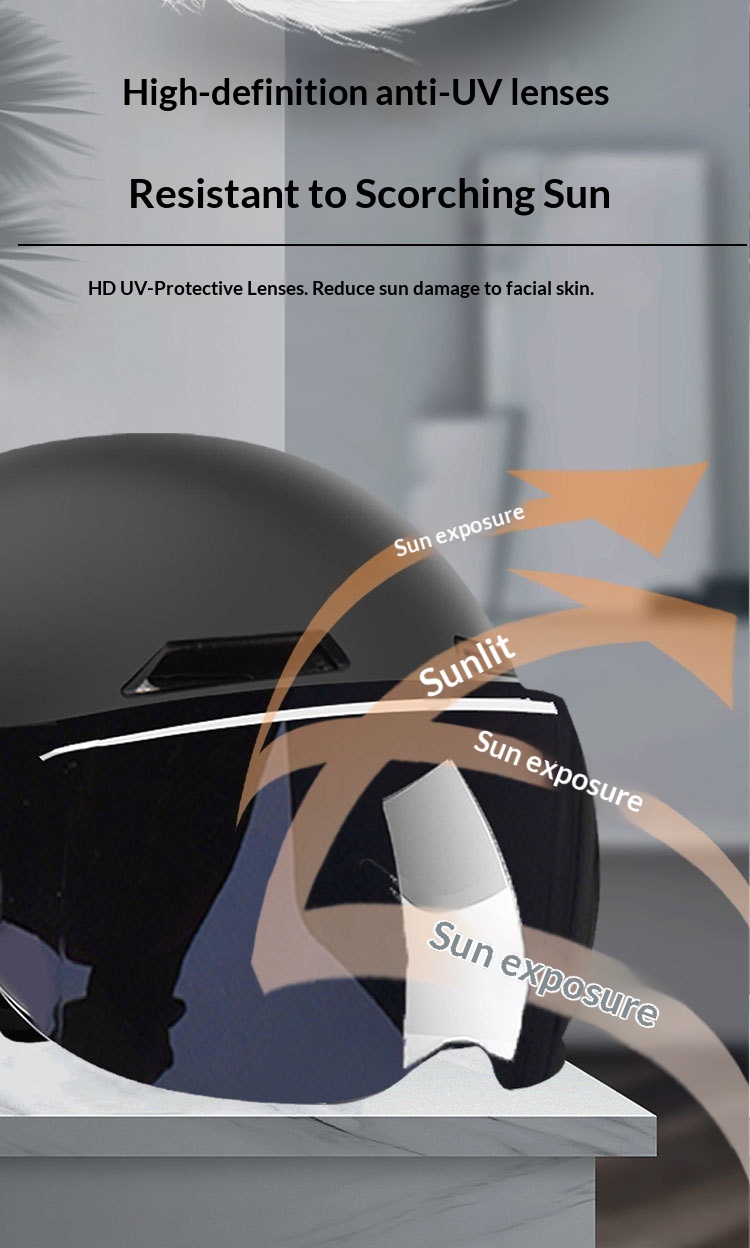 Electric Scooter Half Helmet For Men Extra Large Summer Four Seasons_voghion.com