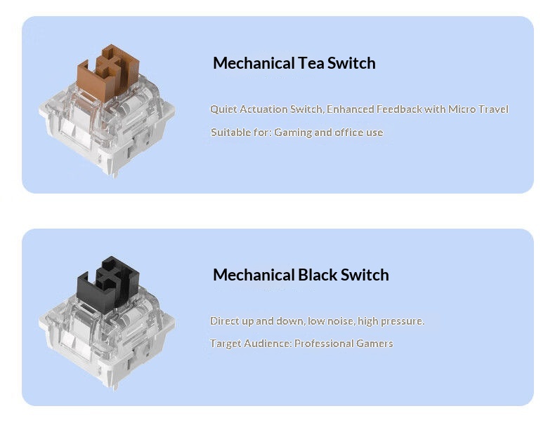 Teclado mecánico, con cable, inalámbrico, Bluetooth, intercambiable en caliente, apto para distribución de 98 teclas, estructura de junta, disponible para_voghion.com