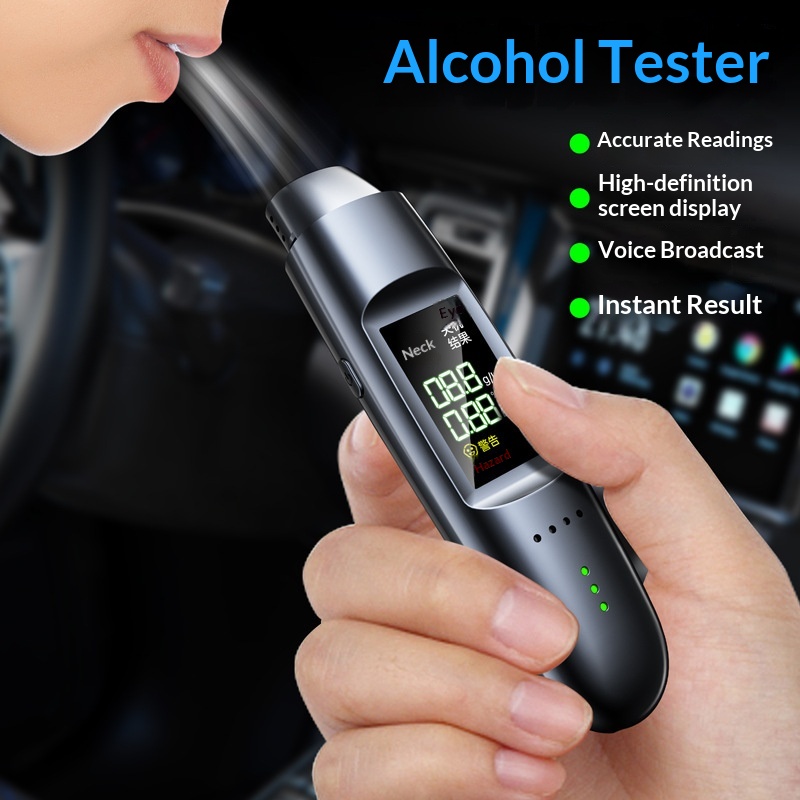Digital Display Breath Alcohol Tester, Checking For Drunk Driving, With Voice Broadcast Of Test Results,_voghion.com