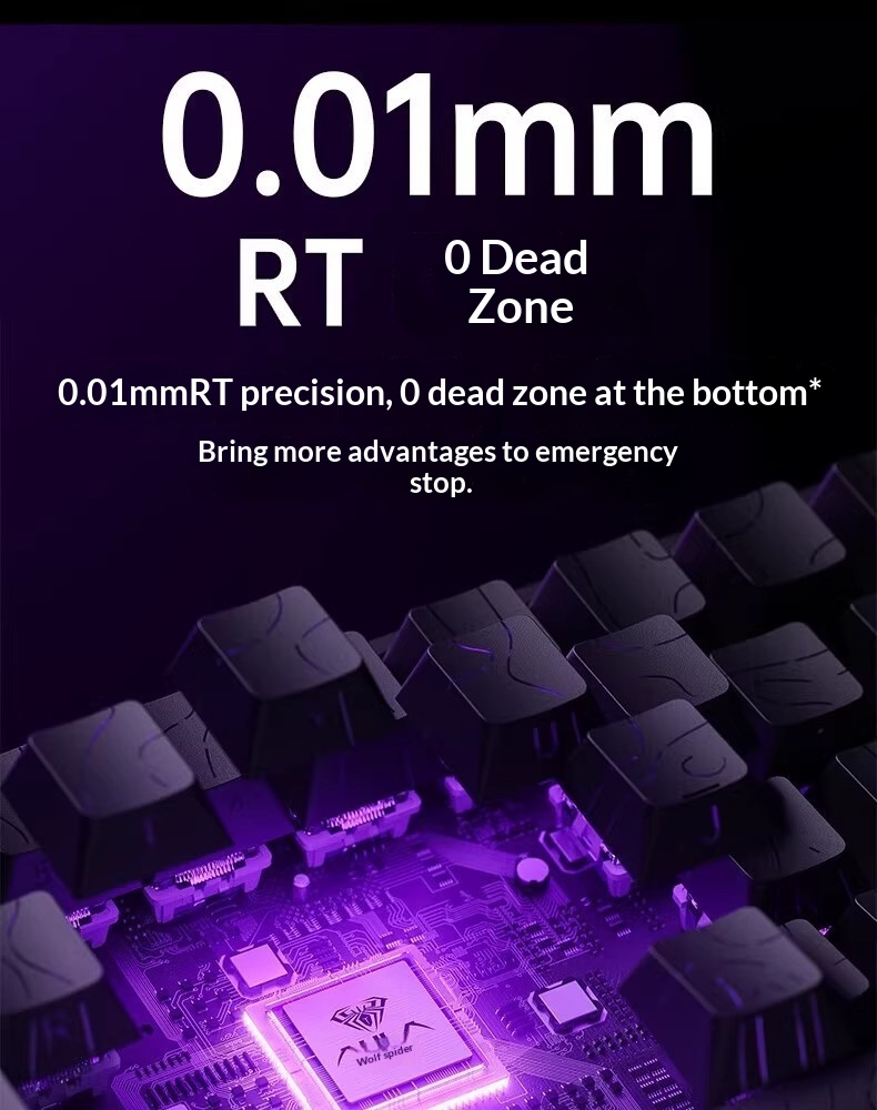 Wolf Spider MINI60HE Magnetic Switch Keyboard, Three-Mode RT, Customizable For E-Sports Gaming, Wired, 8K Report Rate,_voghion.com