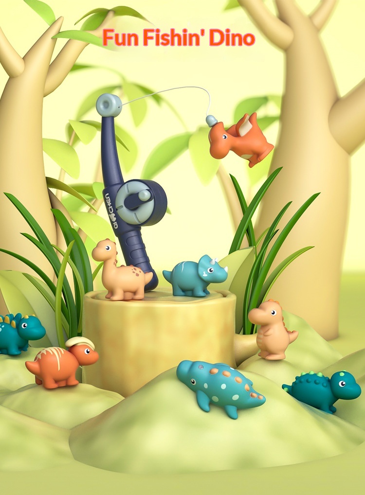 Magnetisch visspel met dinosaurussen voor kinderen_voghion.com