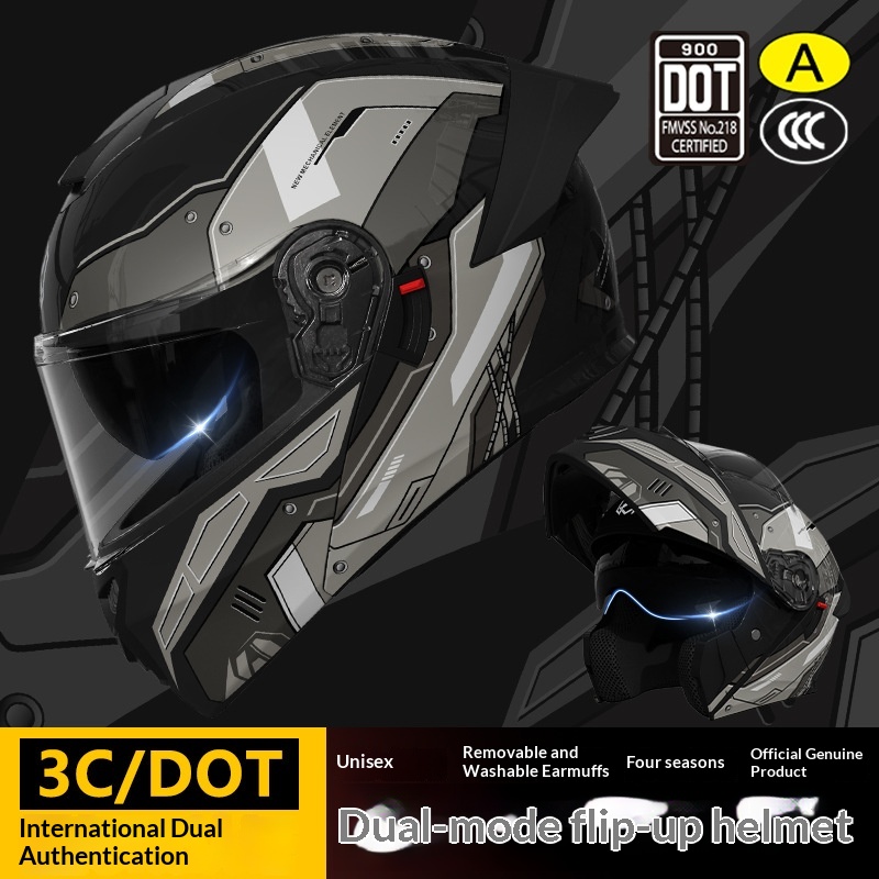 Kask motocyklowy z certyfikatem 3C/DOT dla mężczyzn, kask otwarty, uniwersalny, całoroczny, do jazdy na motocyklu, damski rower elektryczny_voghion.com