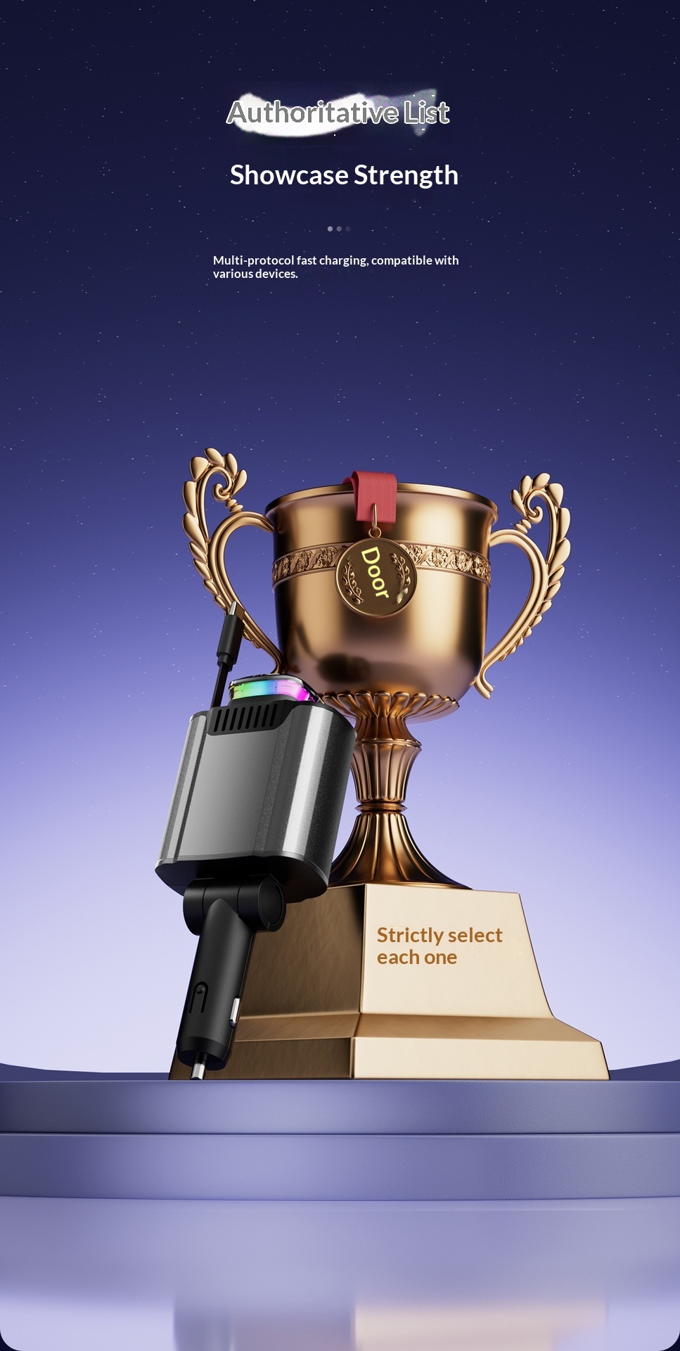 Multifunktionel biloplader med stemningslys og duftspreder_voghion.com