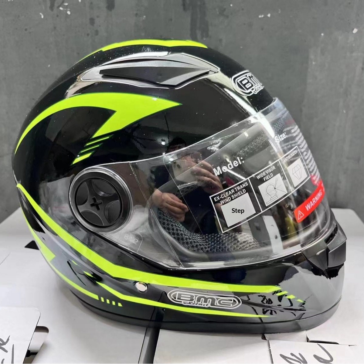Cross-Border Exclusive For Men's Motorcycle Electric Bike Riding Safety Helmet Full Face Free Design_voghion.com