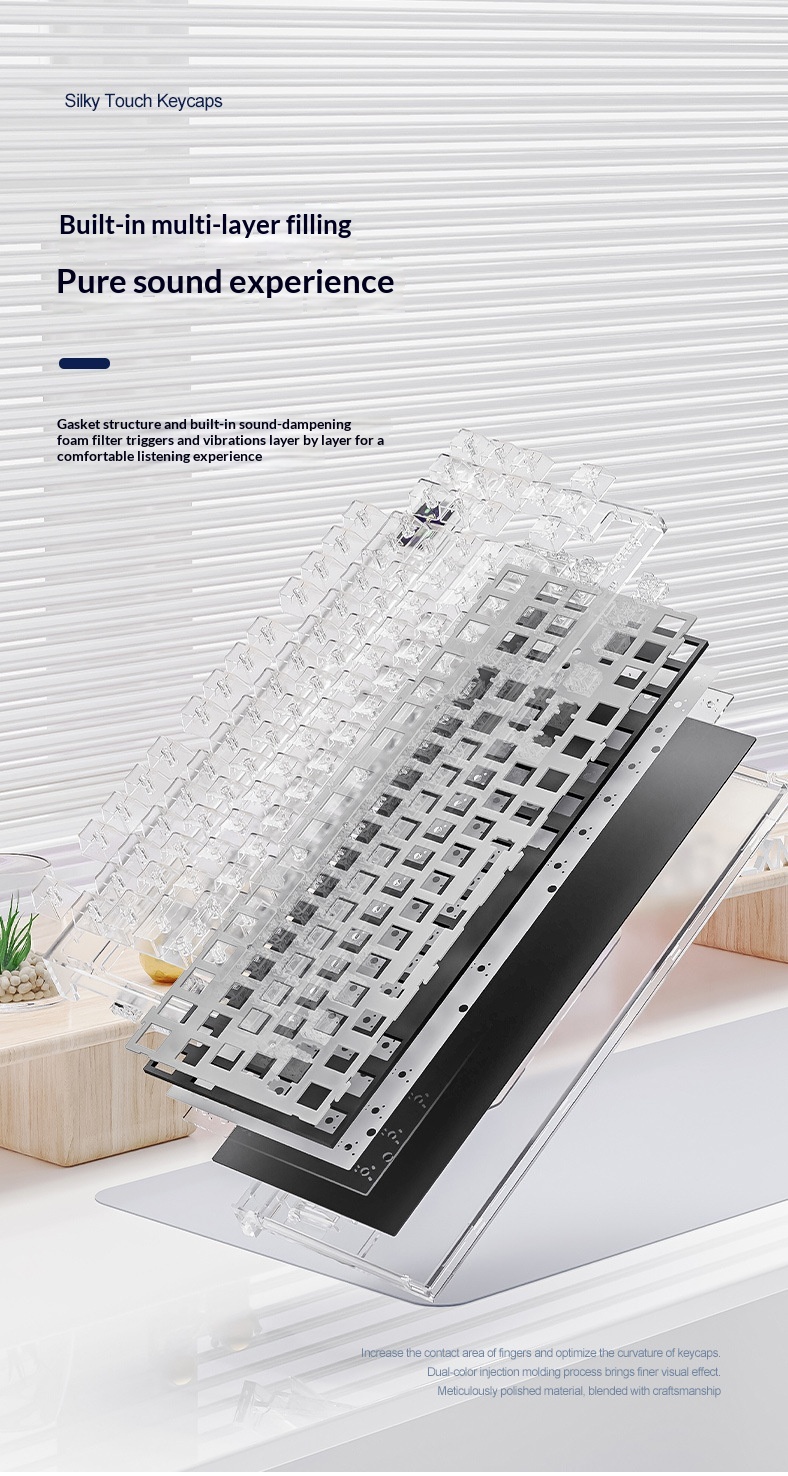 Attack Shark K86 Three-Mode RGB Bluetooth 2.4G Wired Illuminated Customizable Display Hot-Swappable Mechanical Keyboard_voghion.com