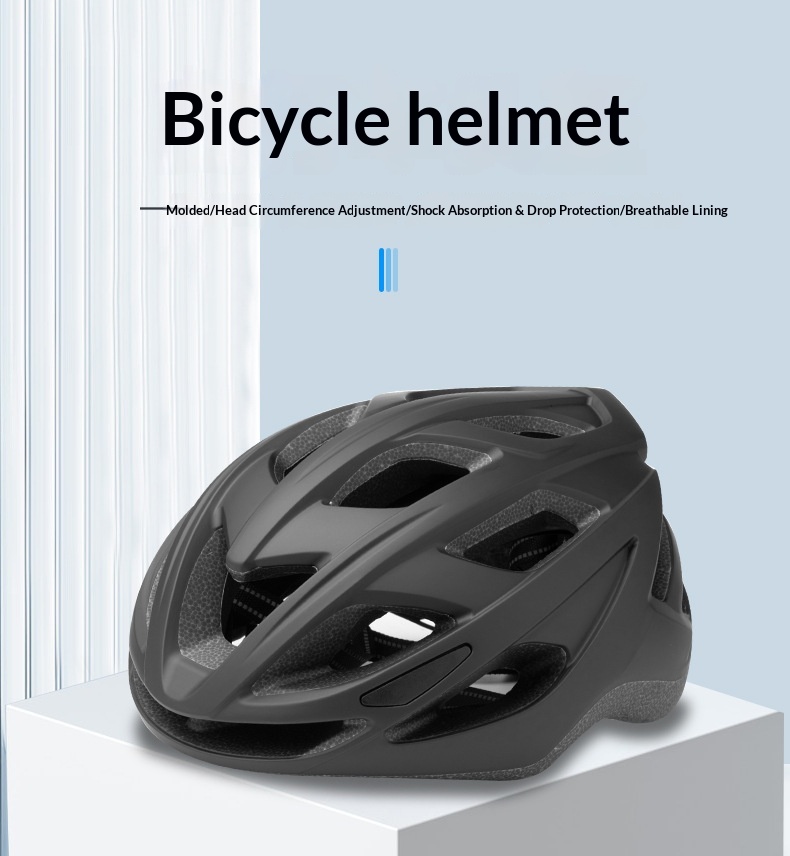 Casque de vélo avec feu arrière intégré pour route et vtt_voghion.com