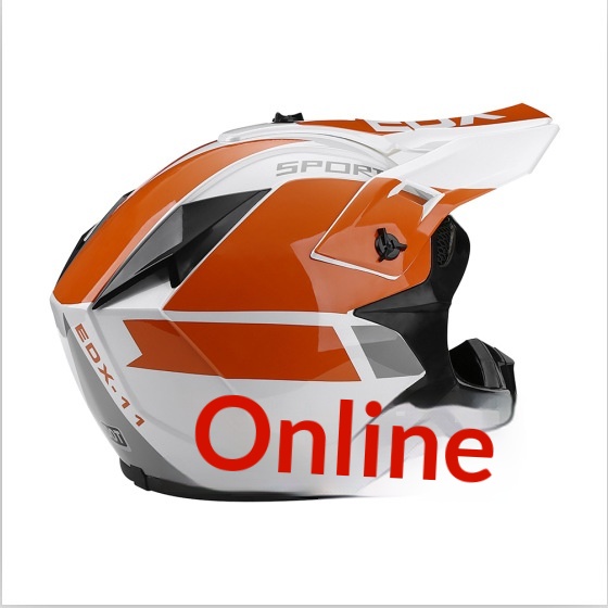 Capacete integral de moto para btt e condução off-road_voghion.com