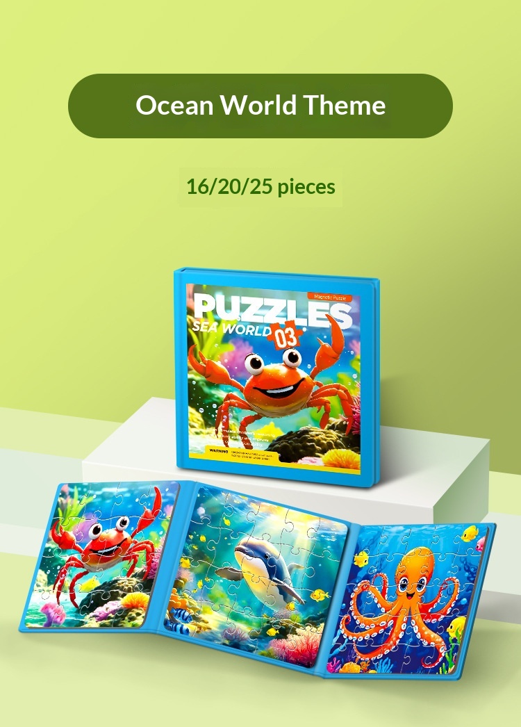 Magnetisches Lernpuzzle Für Kinder Von 3 Bis 6 Jahren_voghion.com