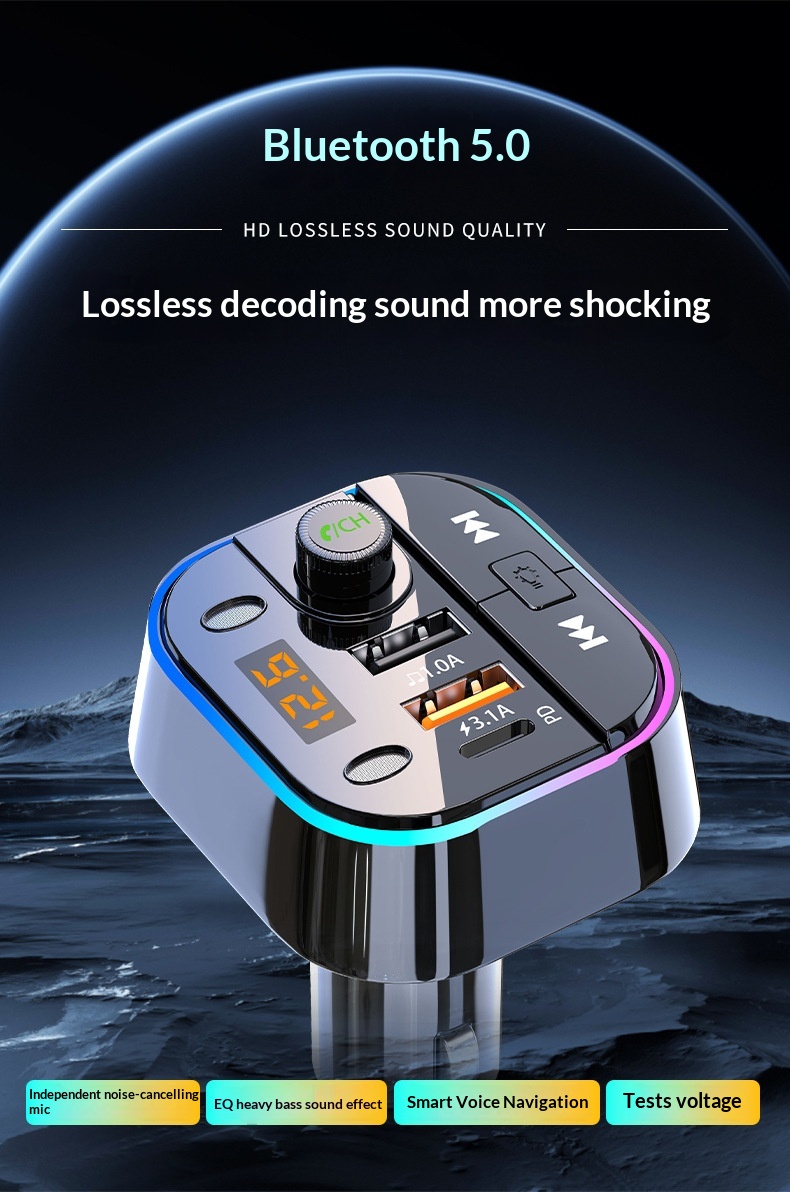 Bluetooth Car Kit Wireless Receiver For Lossless Music Streaming_voghion.com