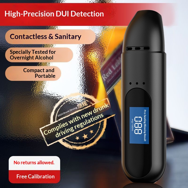 New Cross-border Smart Alcohol Tester For Checking Drunk Driving, Portable Breathalyzer_voghion.com