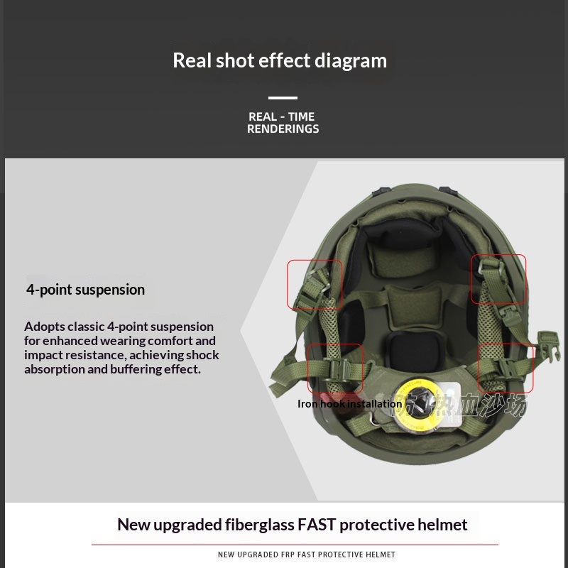 Fiberglass Tactical Helmet Wendy Suspension For Special Forces_voghion.com