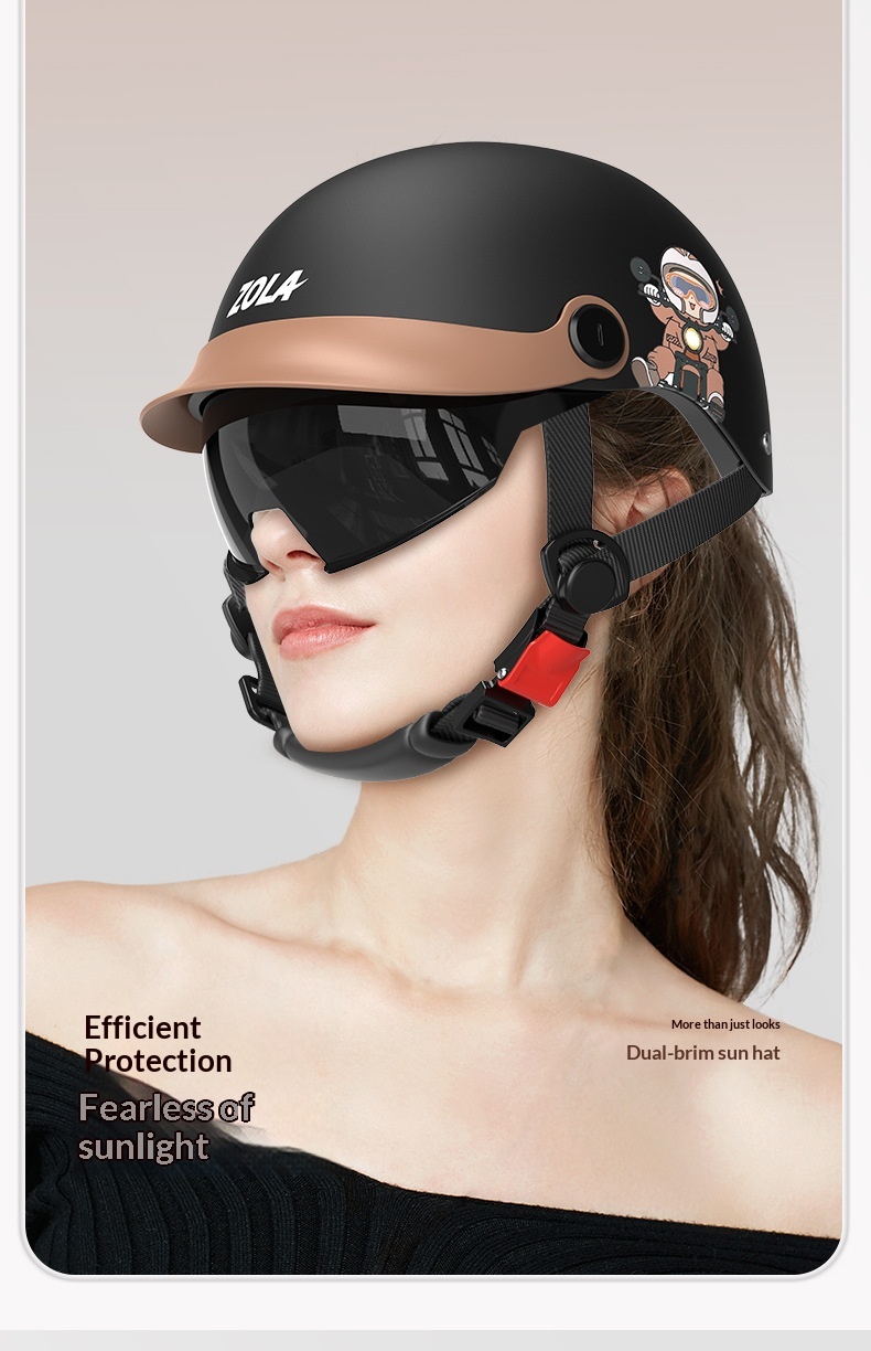 Motorcycle Helmet Summer Lightweight Duckbill Safety Helmet_voghion.com