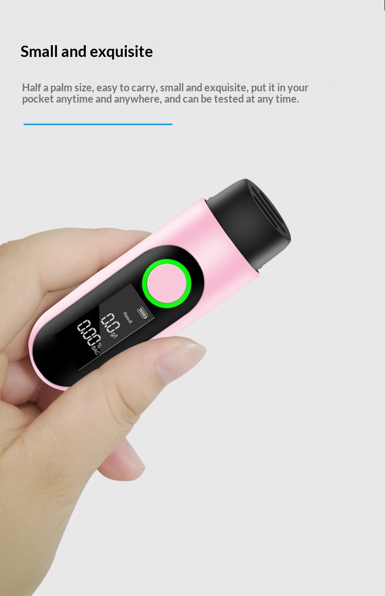 Draagbare alcoholtester met usb oplader en ademdetectie_voghion.com