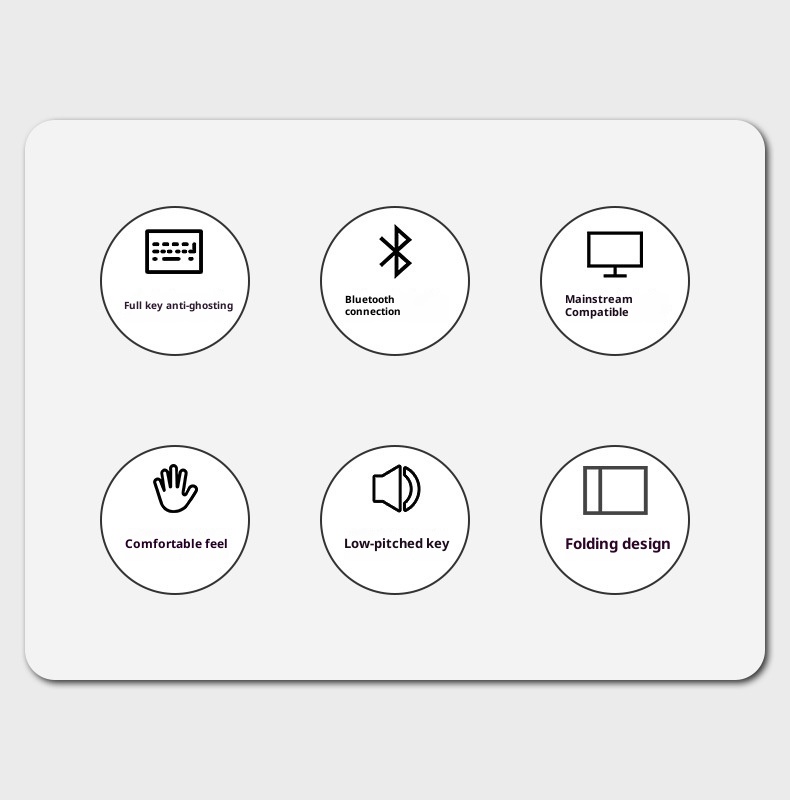 Ultradünnes kabelloses Tablet mit benutzerdefiniertem Touchscreen – 60 % Rabatt – Bluetooth-Mini-Tastatur (leise und tragbar)_voghion.com