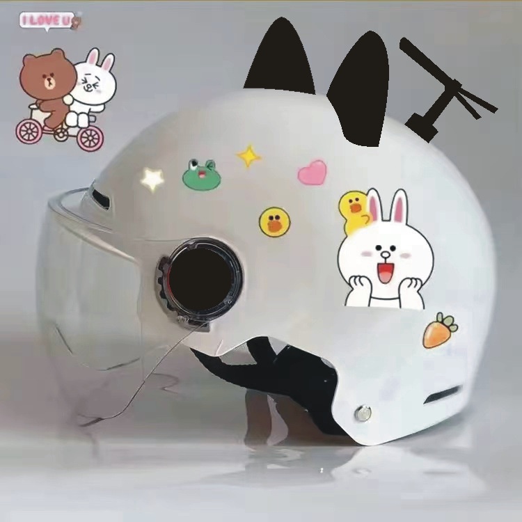New National Standard 3C Certified Electric Vehicle Helmet Children, Motorcycle Summer Half Helmet, Suitable For All_voghion.com