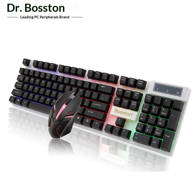 Kit di montaggio fai-da-te per tastiera e mouse USB con retroilluminazione arcobaleno fluttuante del Dr. Ton._voghion.com