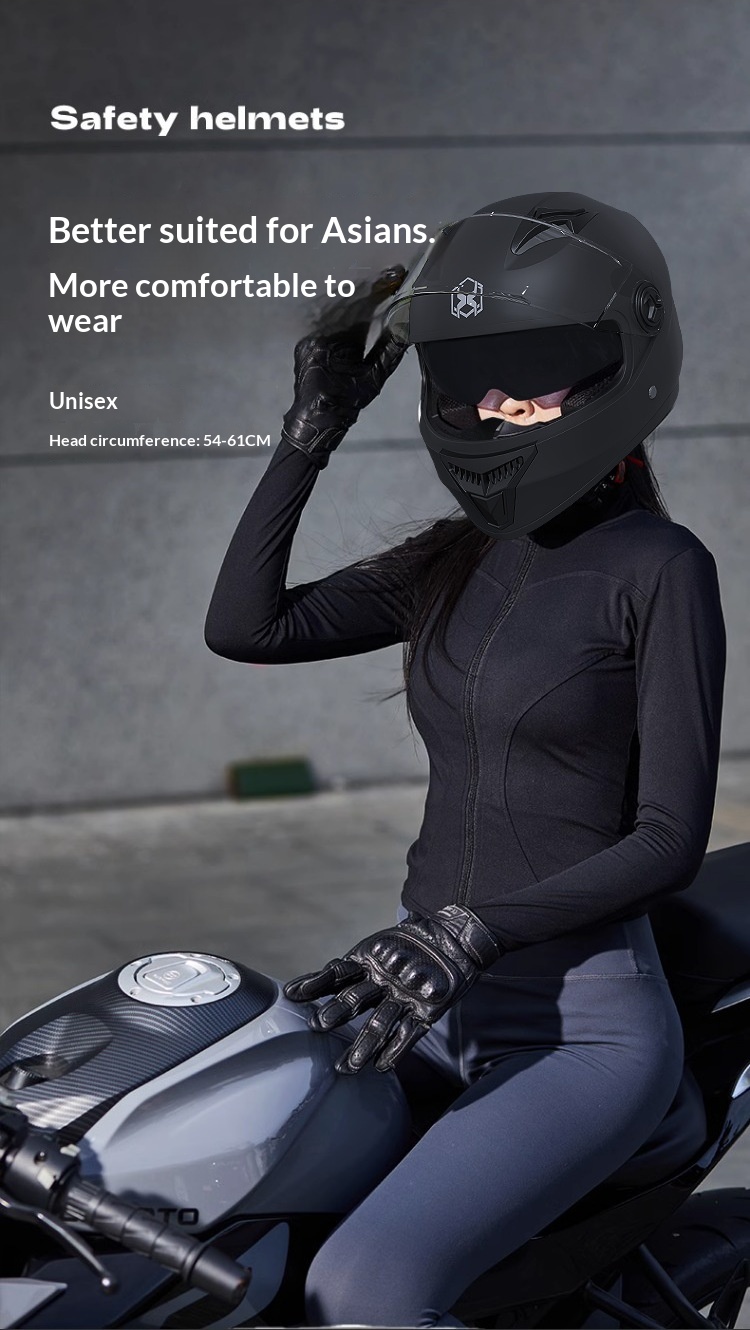Außenhandel Elektrofahrrad Herren Vier-Jahreszeiten-Mountainbike Integralhelm Damen Winter Warmes Fahren Doppelvisier Sicherheit_voghion.com