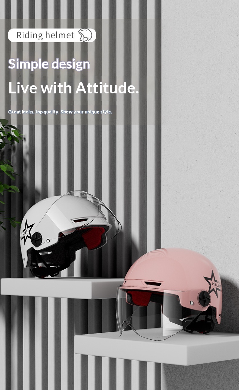 Summer Motorcycle And Electric Scooter Helmet For Unisex_voghion.com