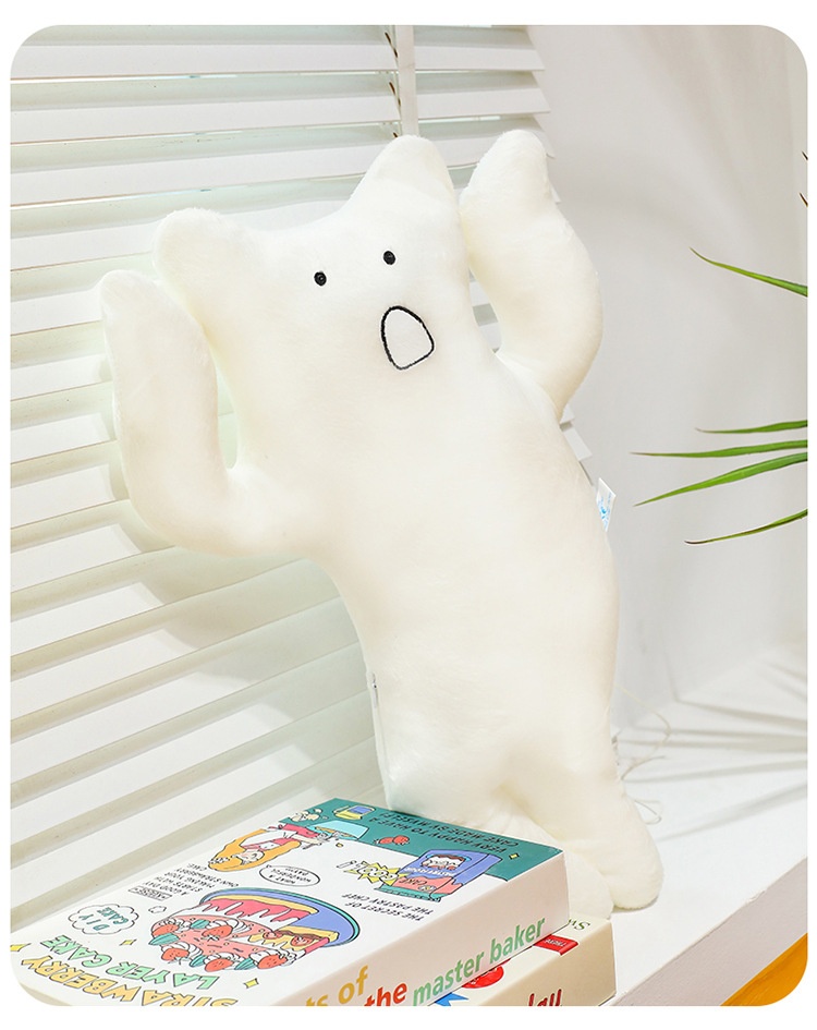 Long-haired Cat Sleeping Pillow Plush Toy Healing Soft Gift_voghion.com