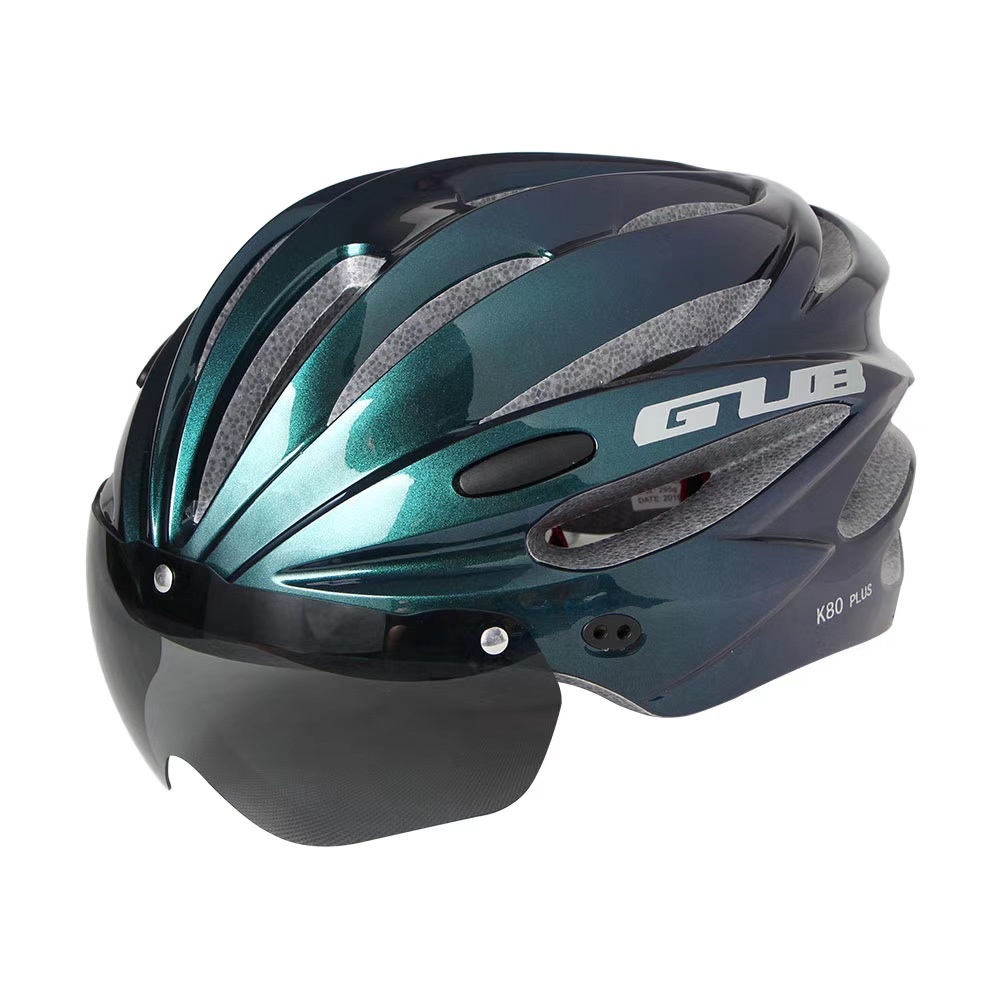 GUB K80 Gradient fiets met geïntegreerde fietsbril en magnetische brilhelm_voghion.com