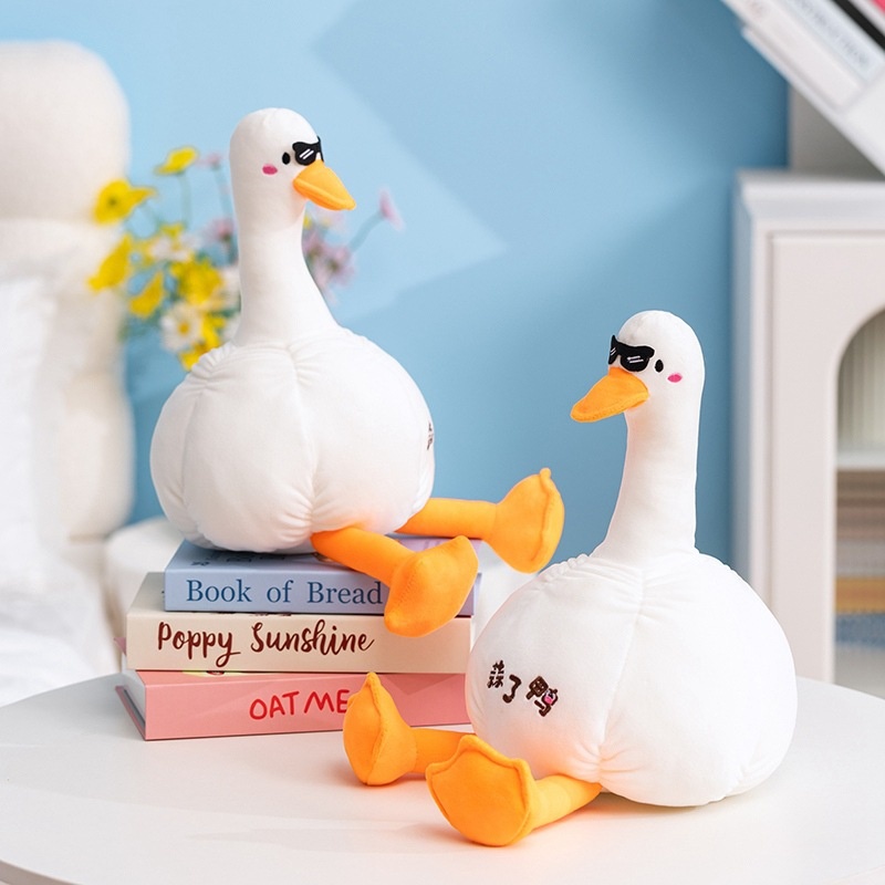 Knoblauch-Ente-Gans-Plüschtier, Kuscheltier, Heilpuppe, Trostkissen, grenzüberschreitender Großhandel_voghion.com