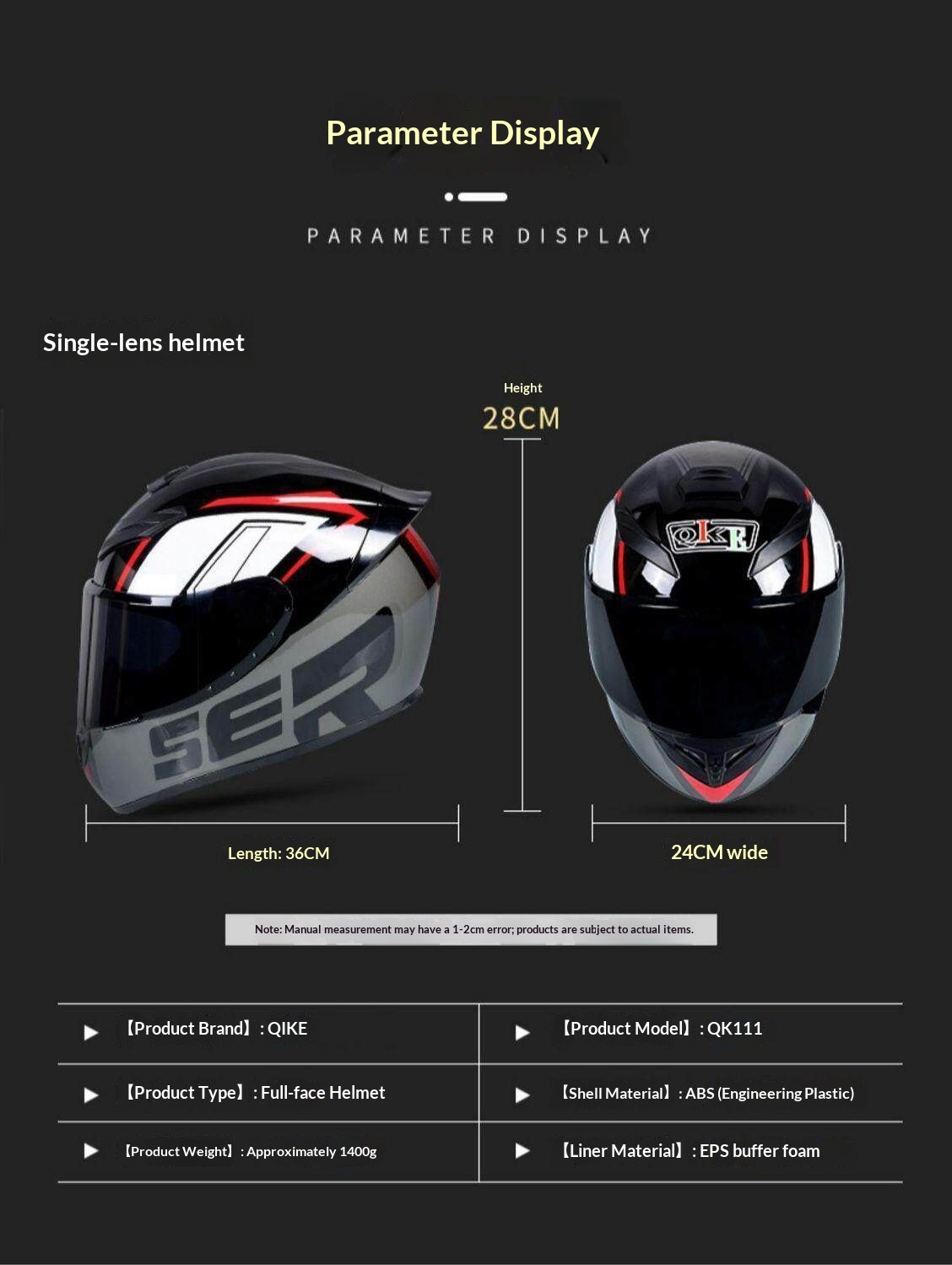 Full Face Motorcycle Helmet Windproof Anti-fog Detachable Visor_voghion.com