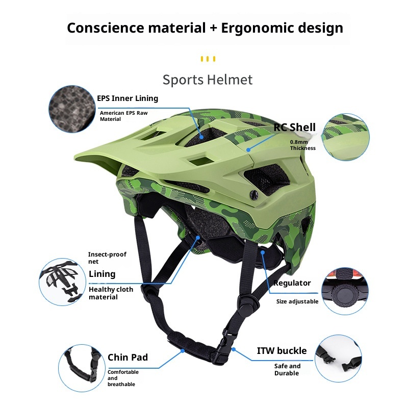 Kask rowerowy Cross-border Mountain Road Bike Off-road Safety Cycling_voghion.com