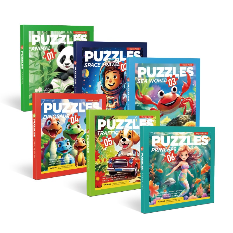 Puzzle, pädagogisches Kinderspielzeug für Fortgeschrittene, 3 bis 6 Jahre, faltbar, magnetisch, frühkindliche Bildung, Erleuchtung_voghion.com