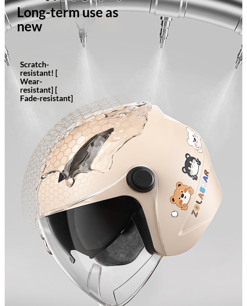 Nuovo casco da moto elettrico 3C per uomo e donna, caldo invernale, antiappannamento con scaldacollo, doppio modello di grande successo_voghion.com