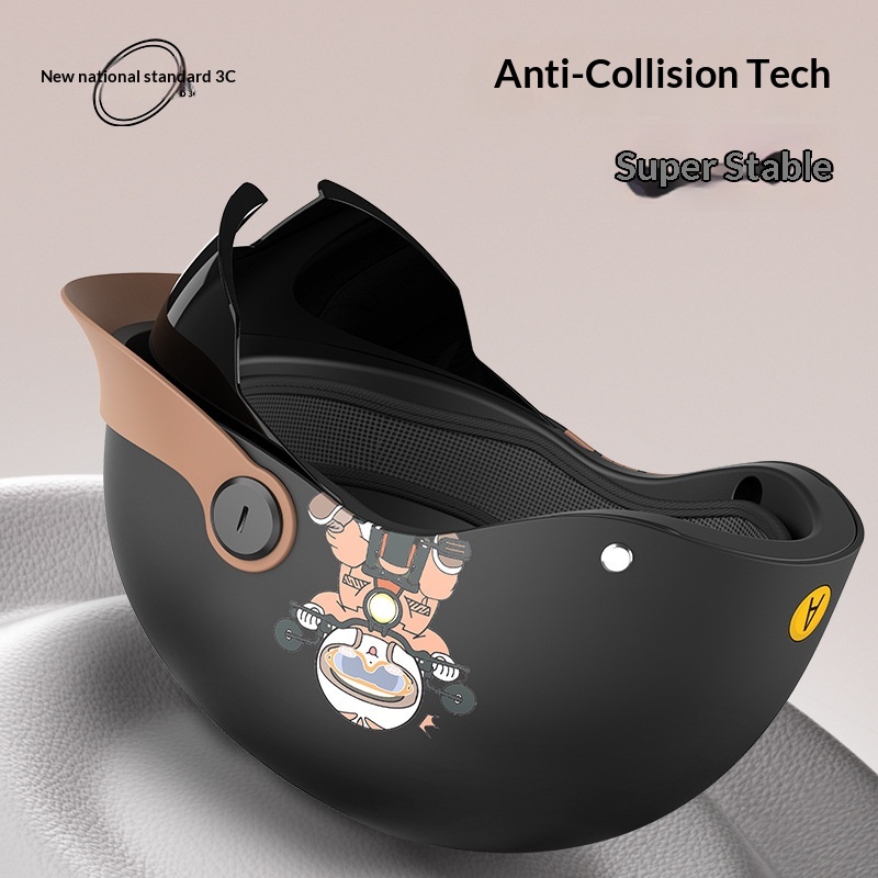 3C Certified Vehicle Duckbill For Men And Women, Summer Safety Helmet, Electric Scooter Motorcycle Sun Lightweight Half_voghion.com