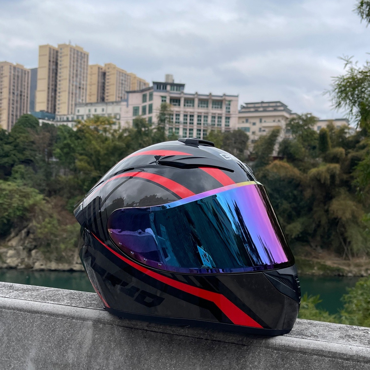 3C Certified New Helmet For Men, Stylish Electric Vehicle Motorcycle Helmet, Full-face, Windproof, Anti-fog, Detachable_voghion.com