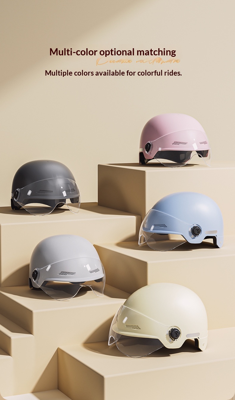Safety Helmet For Electric Motorcycle And Scooter Unisex Design_voghion.com