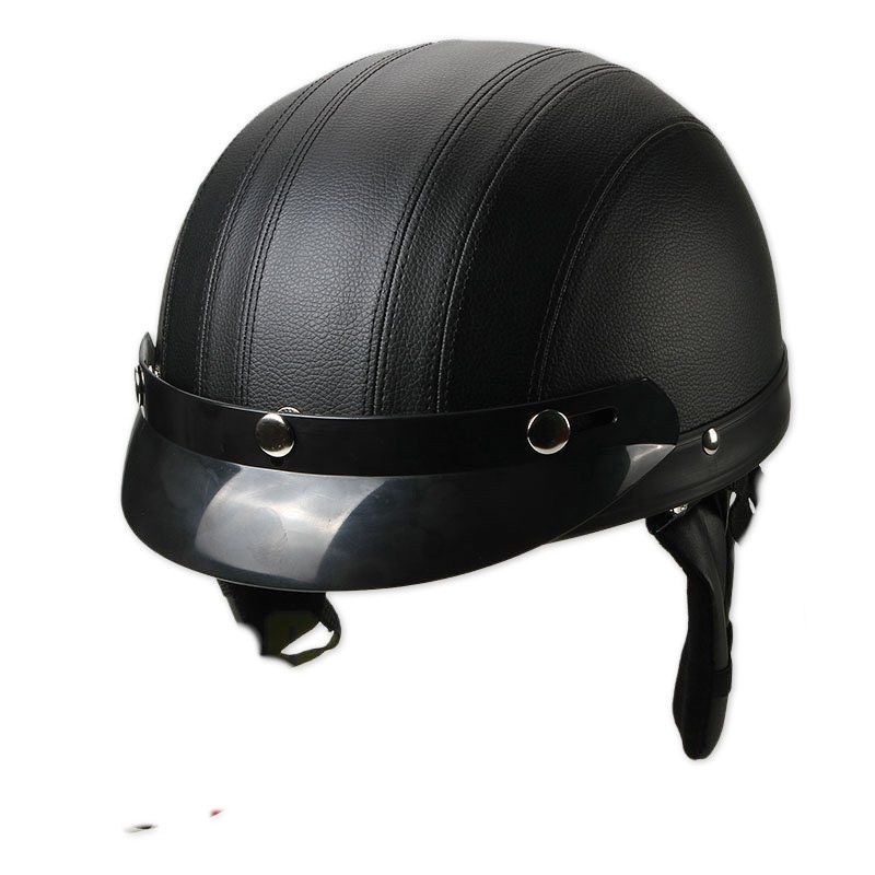 Exklusiv bei Cross-Border erhältlich: Leder-Halbelektroroller für Damen und Herren, Ganzjahres-Leichtmetallhelm in Melonenfarbe, sofort lieferbar_voghion.com