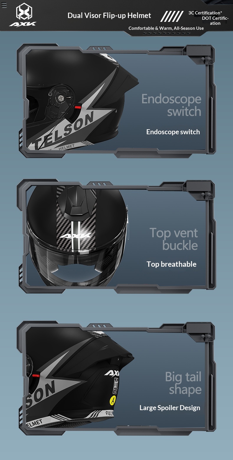 Open face motorhelm voor dames en heren all-season gecertificeerd_voghion.com