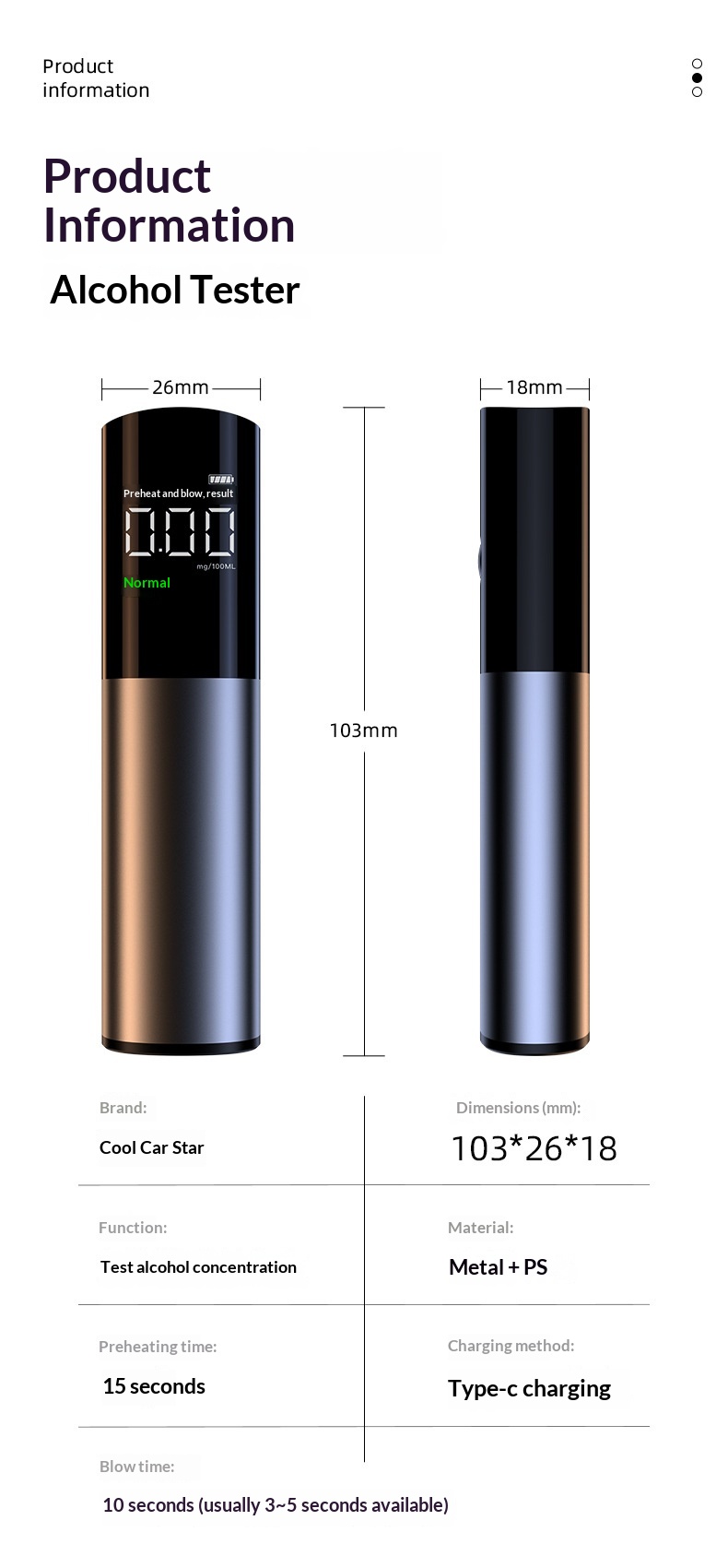 Wieless Convenient Blowing Type High Pecision Diving Detecto Intelligent Digital Display Taffic Alcohol_voghion.com