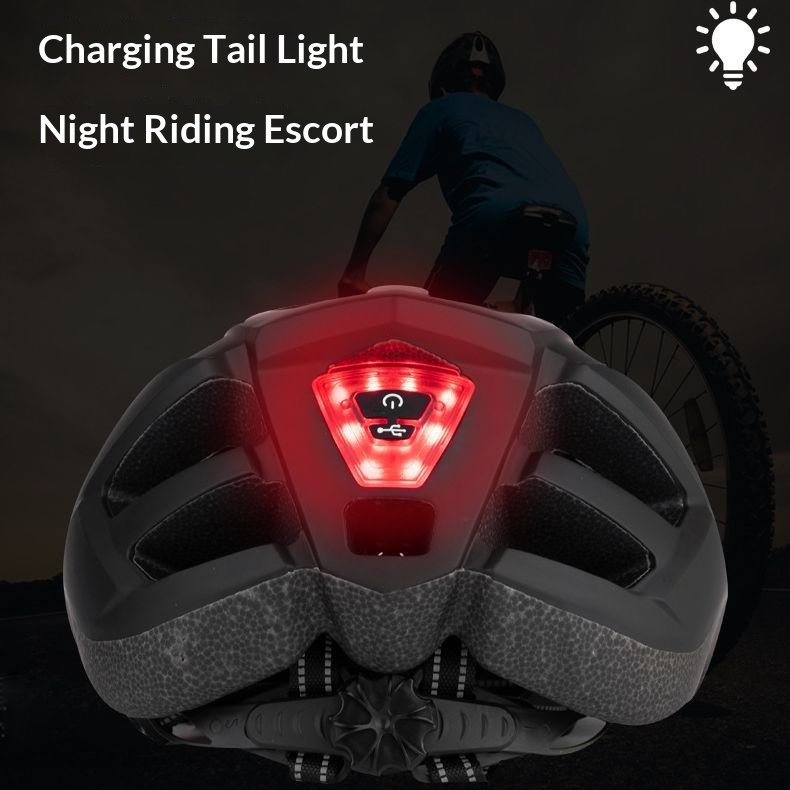 Casque de vélo de route/VTT avec feu arrière intégré pour hommes et femmes, équipement de sport de plein air_voghion.com