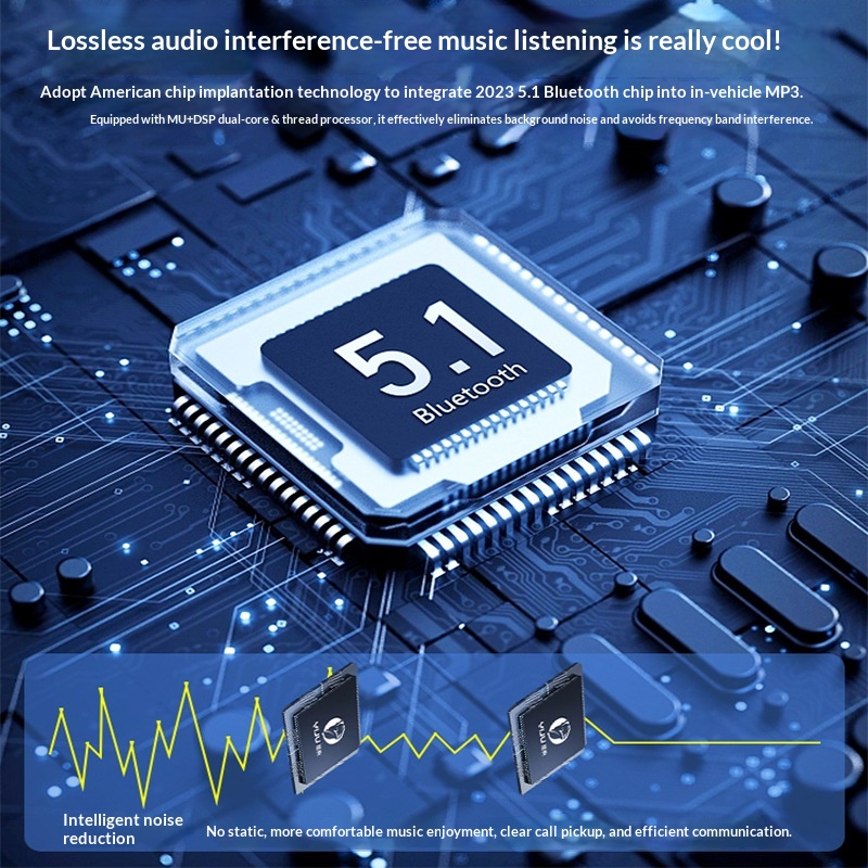 Bluetooth Receiver Lossless Sound MP3 Player Converter Car Cigarette Lighter With Super Fast Charging_voghion.com