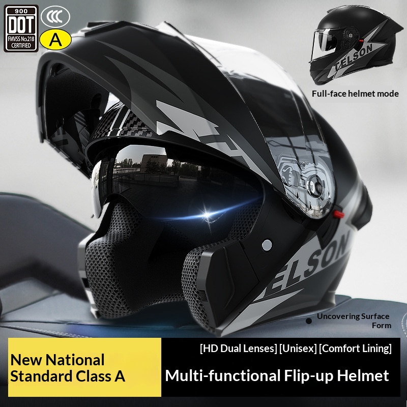 3C/DOT Certified Men's Open Face All-Season Universal Motorcycle Women's Electric Bike Winter Helmet_voghion.com